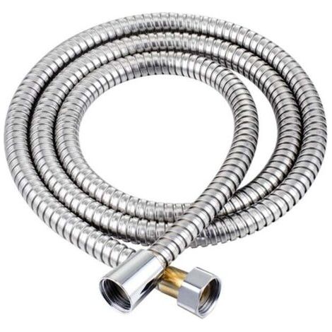INHHUB Tuyau de Douche 3M, Chrome Flexible Tuyau de Douche Universel Extensible Tuyau en Acier Inoxydable Anti-Explosion, Anti-Torsion et Anti-Corrosion..-INHHUB