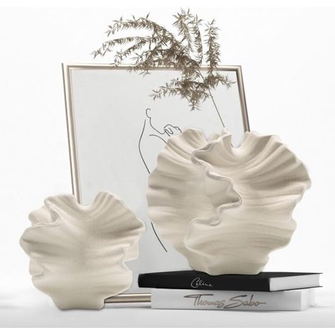 Ensemble de 2 vases pour la décoration intérieure, vase en herbe de pampa en forme de fleur blanche, style minimaliste nordique bohème, adapté à la décoration de ferme moderne, de salon et de cuisine. (1/5)