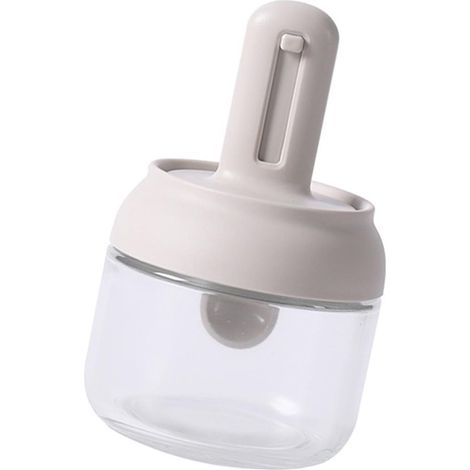 Gewürzglas aus Glas mit ausziehbarem Löffel 250 ml 8 5 oz Für Zucker Salz Gewürze und Soßen Transparente Aufbewahrungsmöglichkeit für 8,5 (1/5)