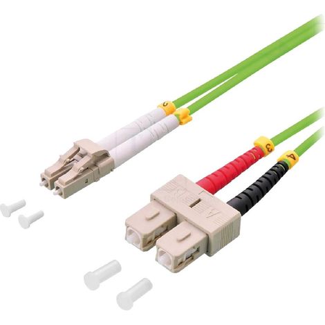 Cordon de raccordement Fibre Uniboot OM5 LC-UPC. 10m - Vert