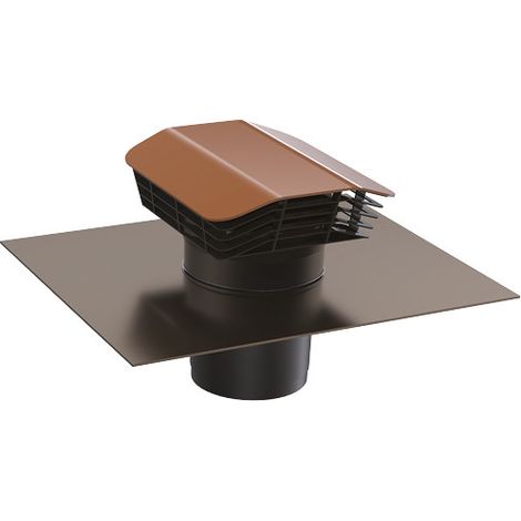 Sortie de toiture plastique couleur tuile D160mm NATHER 587850