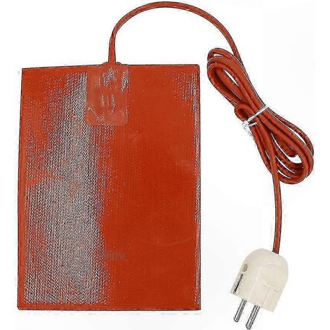 Coussin chauffant en silicone 300 W pour carter d'huile moteur avec prise européenne - Chauffe-huile étanche pour réservoir d'huile moteur de voiture (1/5)
