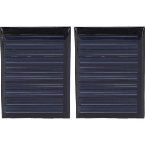 2 modules solaires époxy 5V 50mA, mini panneau solaire en polysilicium 60x44mm (1/5)