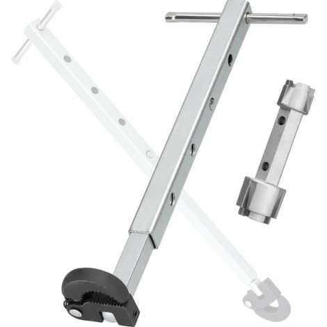 Llave telescópica para lavabo, mordaza ajustable de 3/8" a 1-1/4", herramienta profesional para fontaneros.