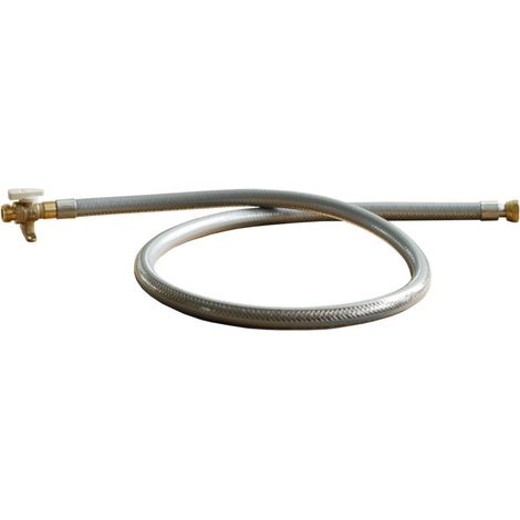 Somatherm – Flexible inox 1,5 m avec robinet gaz sécurisé – Filetage mâle G 1/2'' – Pression maximale 37 mbar – Certifié VISSOGAZ (1/2)