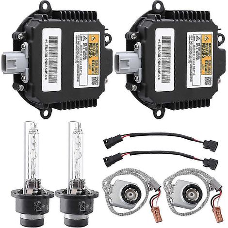 Deux ensembles de kits de ballasts au xénon avec fils d'ampoule et têtes d'allumage, compatibles avec 350Z Altima Rogue et G37 G35 Q50 Q60 Q70 (numéro de pièce 28474-89904). (1/5)