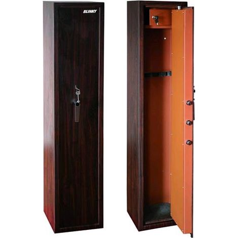 Armadio Blindato Portafucili Blinky 7 Post Effetto Legno 35X28X145H