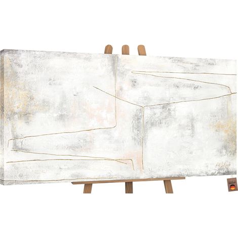 Gemälde Goldene Schleife auf Keilrahmen 120x60 cm (1/5)