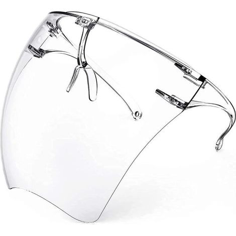 Masque Transparent Anti-buée avec Plaquettes de Nez Antidérapantes - Respirant et Anti-poussière (1/4)