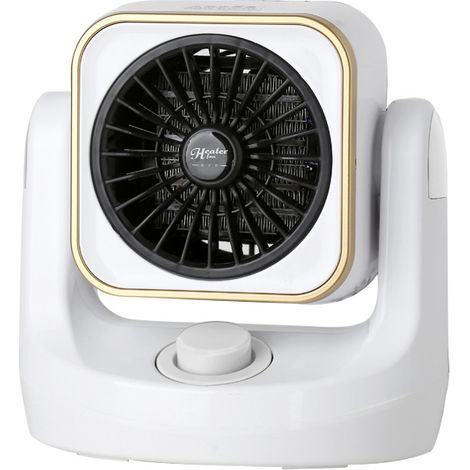 Mini calefactor eléctrico ideal para el hogar y el dormitorio, con mando a distancia y función de oscilación. (1/4)