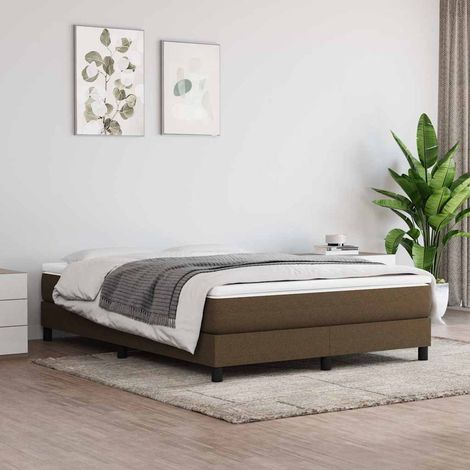Luxe Matelas de lit à ressorts ensachés pour Adulte et Enfant - Marron foncé 140x190x20 cm BV908635 - BonneVie (1/5)