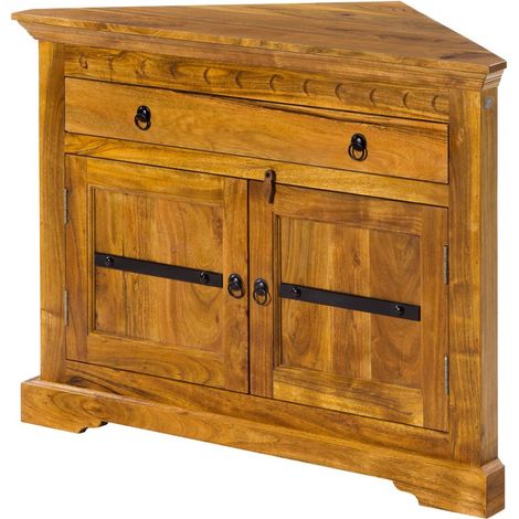 OXFORD 0505 Mobile angolare in legno di acacia - laccato / miele 107x54x80 (1/4)