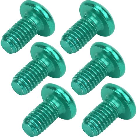 Convient aux vis en acier titane M5x10mm pour disques de frein de VTT, vis universelles à tête T25 pour vélos, vertes. (1/5)