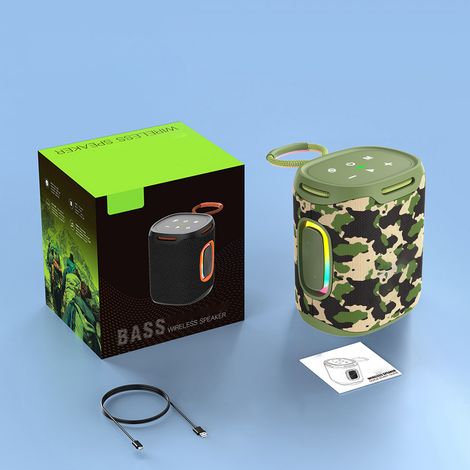 Altavoz Bluetooth Portátil 25W IPX6 con Luz RGB y Batería 6000mAh, Sonido Potente con Graves Profundos – Ideal para Exteriores, Camping y Fiestas (1/5)