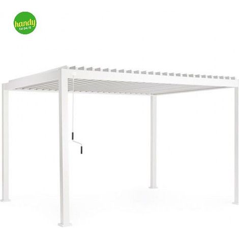 Pergola Ocean 3x4 Metri in Alluminio Colore Struttura Bianco (1/10)