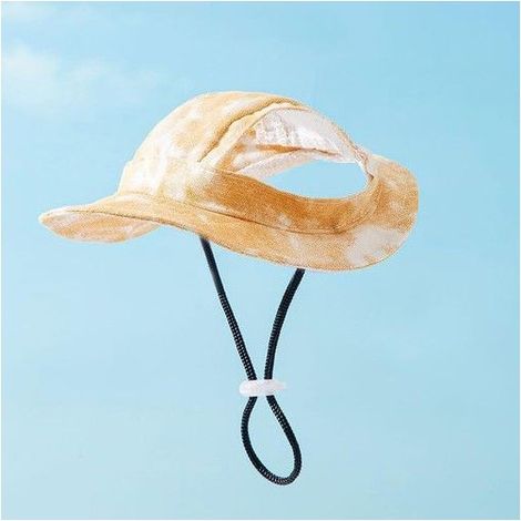 Chien Chapeau de Sport Élégant, Casquette de Baseball pour Chats Protection Solaire, Chapeau de Soleil pour Chiens Ajustable, (1/5)