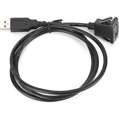 USB 2.0 Armaturenbrett-Adapterkabel, Einzelanschluss-Audioverlängerungskabel für Auto und Motorrad
