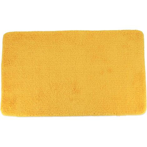 Weicher mikrofaserteppich unter latex 45x75 cm - gelb - Tendance