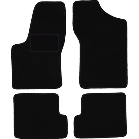 Tappetini in velluto nero per: Fiat Seicento hatchback (1998-2010) (1/5)