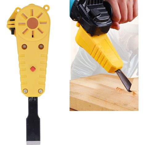 Meuleuse d'angle transformée en burin électrique, outils électriques pour le travail du bois et la décoration (1/5)