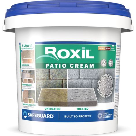 Roxil Patio Sealer Cream 5L - Block Paving and Patio Seal