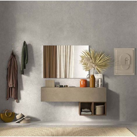 Mobile ingresso sospeso L. 138x30 - Infinity Argilla (1/2)