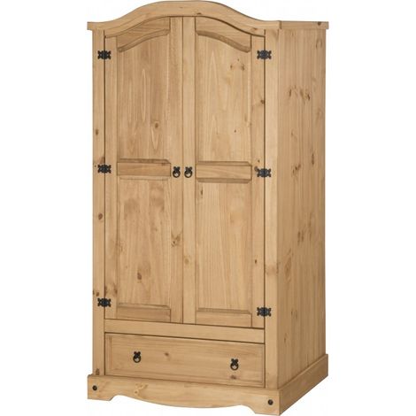 Corona 2 Door 1 Drawer Arch Top Wardrobe