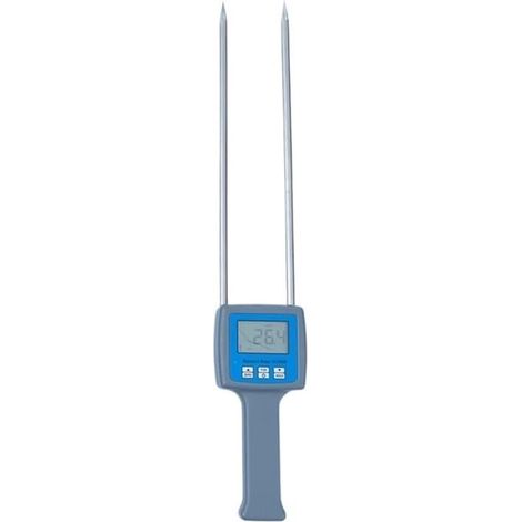 Testeur d'humidité portable Hygromètres TK100W Testeur d'humidité professionnel for sciure de bois, poudre, balles de foin, tourbe, analyseur d'humidité numérique LCD (1/5)