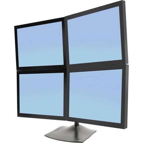Supporto per Monitor Ergotron DS100 Nero Acciaio 24 Pollici (1/4)