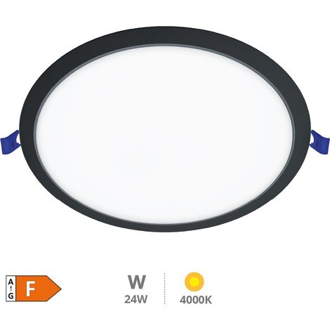 Belur 18W 4000K Schwarzes rundes LED-Einbaudownlight