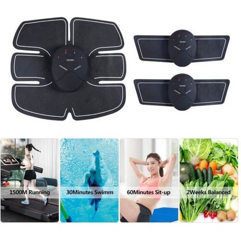Appareil d'Electrostimulation EMS Ceinture Abdominale pour Bras/Jambes Formation Corps Adultes Electrostimulateur Musculaire (1/4)