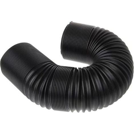 Manguera de admisión ajustable de 76 mm/3 pulgadas. Manguera universal de admisión de aire frío para turbocompresores. Kit de manguera de admisión flexible. Color negro. Longitud de 25 cm a 1 m. (1/4)