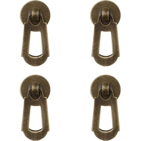Set aus 4 kleinen Griffen im chinesischen Stil für Schubladen, Fenster, Schmuckkästchen und Schranktüren (1/4)
