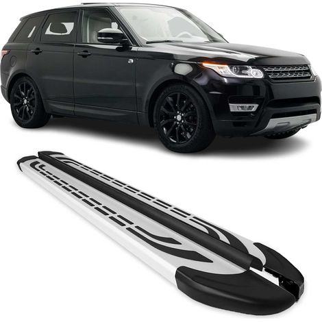 Marchepieds Latéraux pour Land Rover Range Rover Sport 2013-2022 Aluminium Gris (1/5)