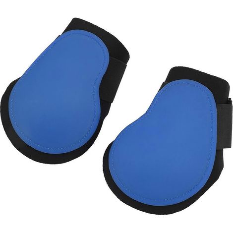 Lot de 2 guêtres de soutien réglables et légères pour les membres postérieurs des chevaux, idéales pour les cavaliers passionnés (bleu). (1/3)