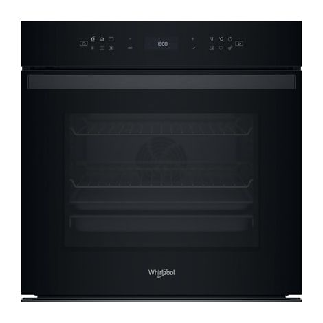 Whirlpool – Four multifonction chaleur tournante 73 L – Pyrolyse et hydrolyse – Rails télescopiques – Fonction AirFry – WOI68PT1SBAF