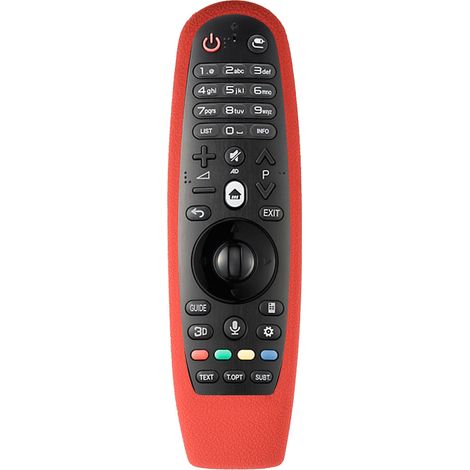 Étui de Protection Souple en Silicone Anti-Poussière pour Télécommande LG AN-MR600, Rouge