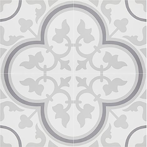 Pegane – Lot de 4 carreaux de ciment 20x20cm – Couleur gris – Épaisseur 14mm – Poreux, nécessite traitement hydrofuge (1/3)