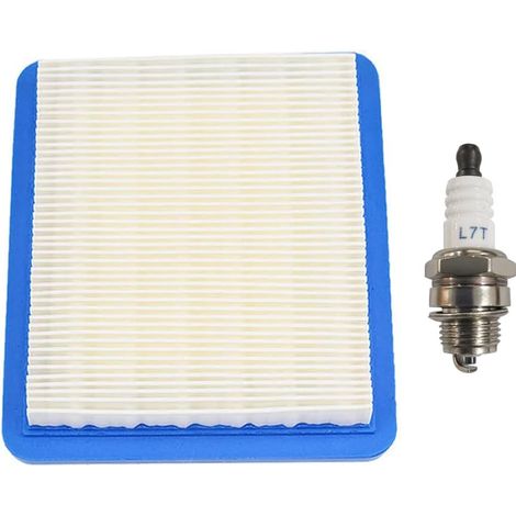 Filtre à Air et Bougie D'allumage pour Tondeuses à Gazon pour Briggs & Stratton Remplace Filtres de Tondeuses Accessoires 491588S 399959 491588 494245 (1/5)