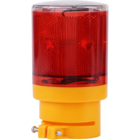 Ortviai Feu de signalisation d'urgence solaire LED rouge pour route, bateau et chantier – Modèle MD-101, étanche IP65 (1/5)