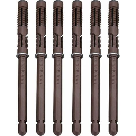 [6 pièce] Ø10x100 mm Concealed Flottant Support de Tablette Montage Mural Supports étagères - Lourd Devoir Support Invisible Supports à Tablette Cachés pour DIY Etagères Murale Conseil Flottant (1/5)