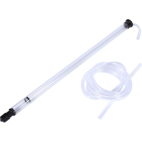 Sifón automático para trasvasar vino y cerveza con tubo - Varilla de trasiego, manguera de plástico transparente (44 cm/1,3 m) (1/4)