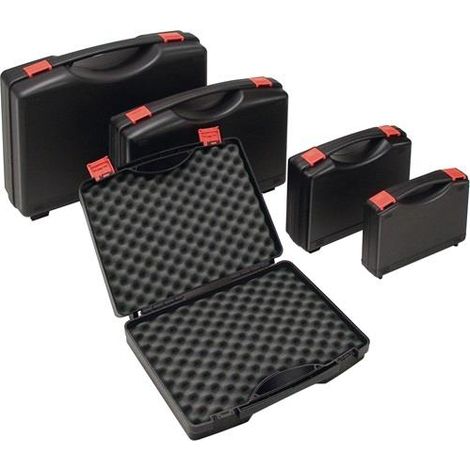WAG Kunststoffkoffer L395xB295xH106 mm PP 1 Griff - TEKNO 2011 SCHW/ROT