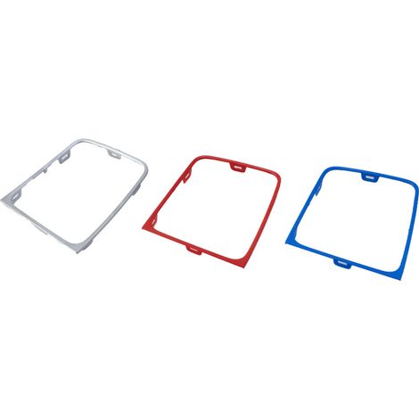 Suitable for modifying the trim strip of the automatic transmission gearshift lever of the Volkswagen Golf, various colors available, single silver panel frame (one set).--DTEKGAZ