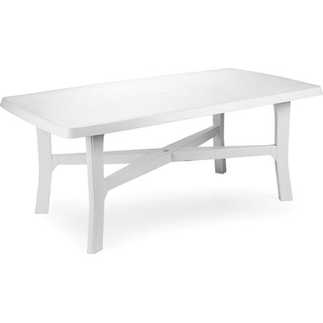 Mesa Resina Blanca 180x100 cm.