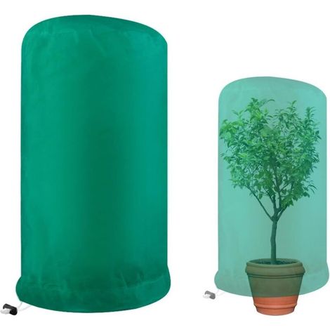 Housse D'hivernage Housse de Protection pour Plantes Réutilisable Voile Hivernage Plante avec Cordon et Fermeture éclair Voile D' Hivernage pour Protection des Plantes D'hiver de Givre Insectes (1/5)