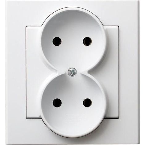 enchufe doble Ospel gp-2r/00 empotrable 16A 250V (1/2)