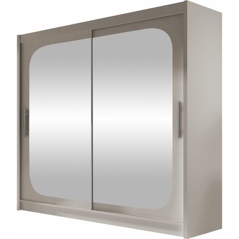 Armario Closico Pallor VIII, Cachemira, 215x180x58cm, Puertas de armario: Correderas, Número de estantes: 5
