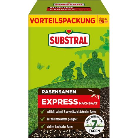 SUBSTRAL® Express Rasensamen Nachsaat für 120 m² - 2,4 kg