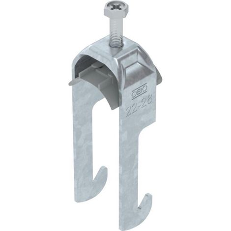 OBO Bettermann Bügelschelle 2056 22-28mm Stahl tauchfeuerverzinkt, 1187720 (1/2)